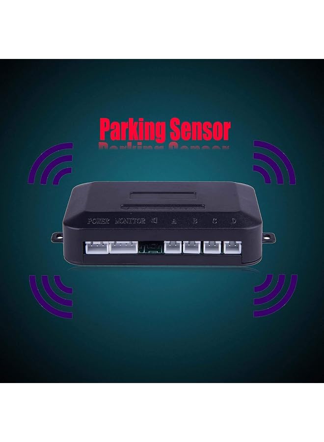 الكبريت مستشعر ركن السيارة LED لجميع السيارات، نظام مراقبة كاشف الرادار الاحتياطي للمساعدة في الرجوع للخلف مع 4 أجهزة استشعار - Image 5