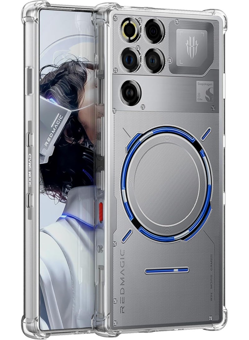 Case for ZTE nubia Red Magic 11 Pro/Redmagic 11 Pro Plus, Crystal Clear TPU Bumper Shockproof Phone Cover for RedMagic 11 Pro, Transparent - Image 1