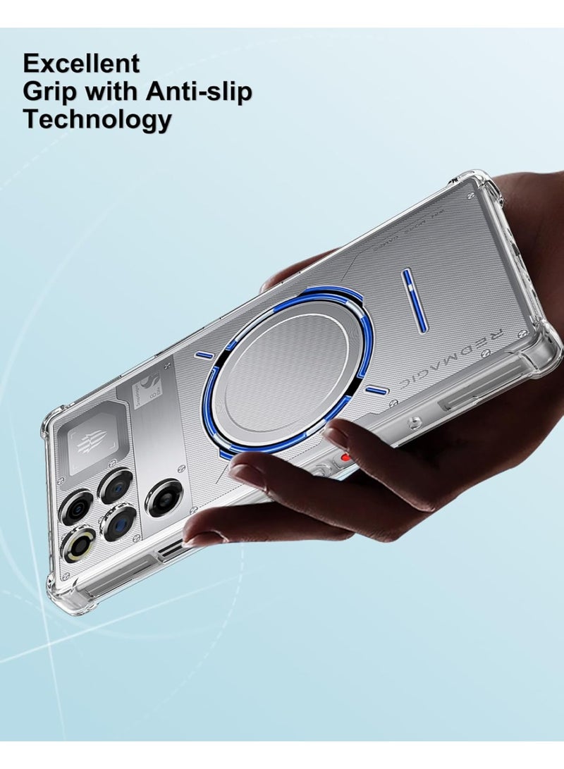 Case for ZTE nubia Red Magic 11 Pro/Redmagic 11 Pro Plus, Crystal Clear TPU Bumper Shockproof Phone Cover for RedMagic 11 Pro, Transparent - Image 3