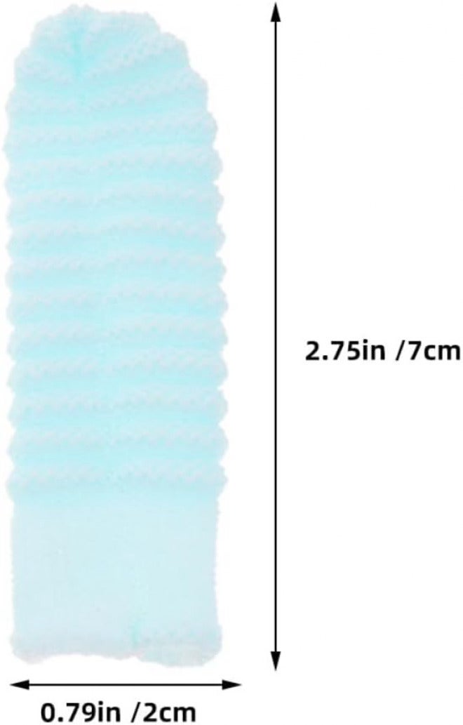 12pcs Dog Finger Toothbrush Set Washable Polyester Pet Toothbrush for Large Dogs Soft Bristle Dental Care Suitable for Puppy Teeth Cleaning - Image 2