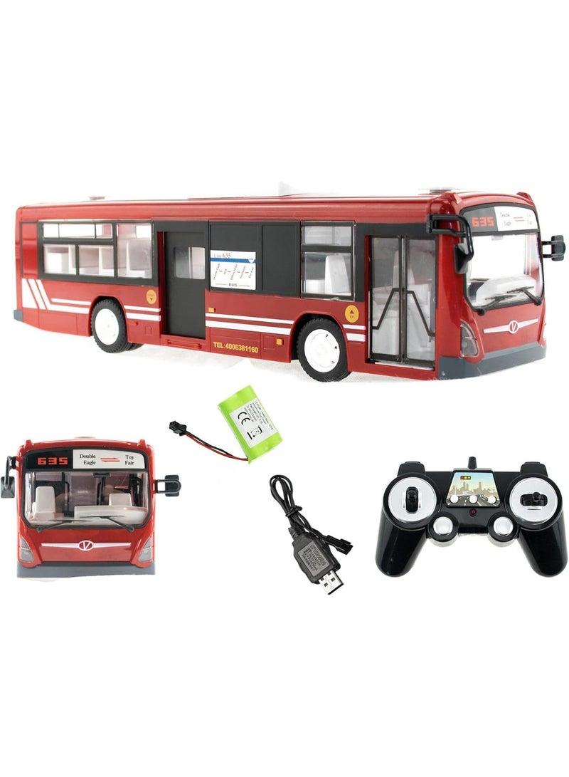 Double E RC City Bus E635-003 1:32 Scale 2.4GHz Remote Control Bus with Lights Sounds & Moving Doors - Image 1