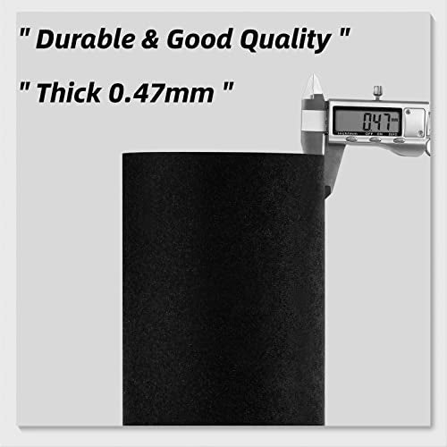 Decotalk أوراق قماش فيelt ذاتية اللصق من Decotalk باللون الأسود للحرف 17.7"x120" - Image 4