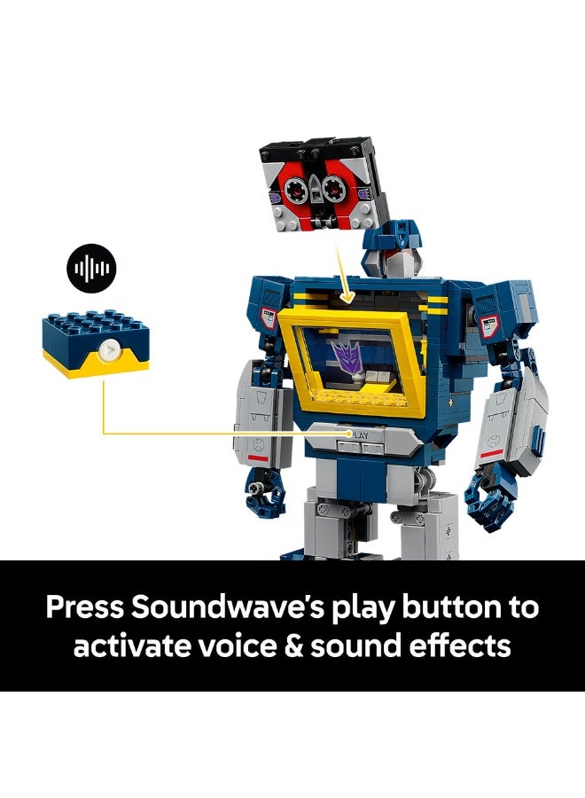 LEGO Icons Transformers: Soundwave Set For Adults 10358 (Age 18+, 1505 Pieces) - Image 5
