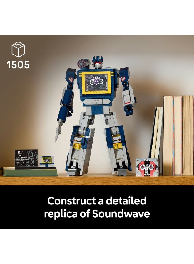 LEGO Icons Transformers: Soundwave Set For Adults 10358 (Age 18+, 1505 Pieces) - Image 3