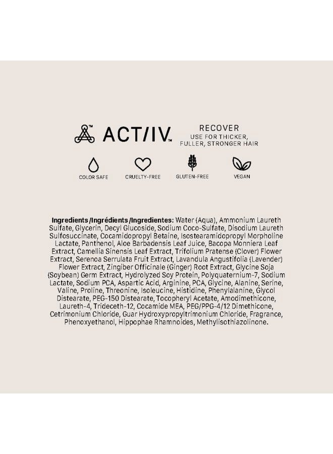 ACTIIV Recover Thickening Shampoo Treatment For Men | Supports the Appearance of Fuller, Healthier-Looking Hair, Supports Scalp Health, Plant-Based, Color-Safe, Vegan,All Hair Types, 215 mL / 7 oz - Image 2