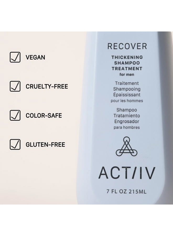 ACTIIV Recover Thickening Shampoo Treatment For Men | Supports the Appearance of Fuller, Healthier-Looking Hair, Supports Scalp Health, Plant-Based, Color-Safe, Vegan,All Hair Types, 215 mL / 7 oz - Image 5