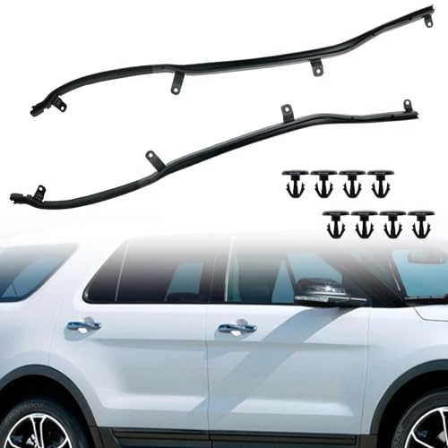 KMBNTU 1 Pair Rear LH& RH Door Weatherstrip Seal Fit for Ford Explorer 2011-2019 Left Driver Side and Right Passenger Side Replace BB5Z7825324B BB5Z7825325B - Image 1