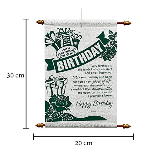 Saugat Traders Happy Birthday Scroll Card for Best Friend, Girls,Sister, Wife or Husband - Image 3