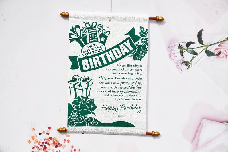 Saugat Traders Happy Birthday Scroll Card for Best Friend, Girls,Sister, Wife or Husband - Image 4