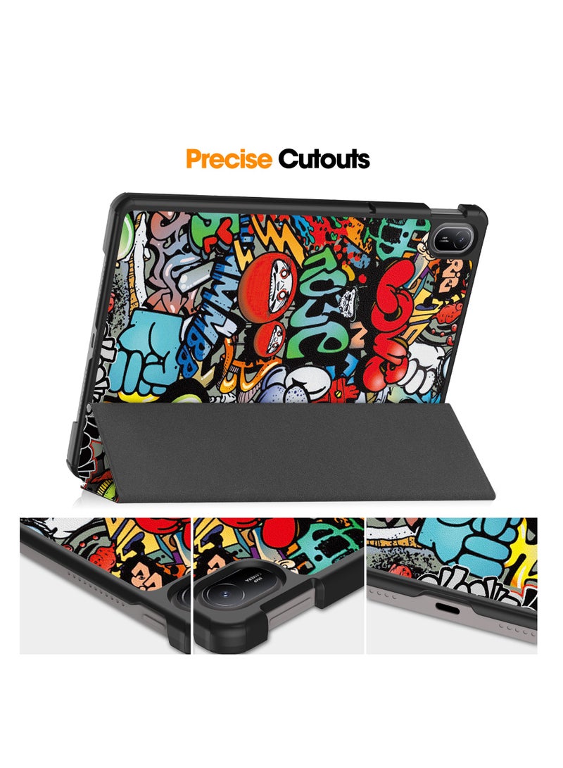 Fankalo حافظة تابلت لهاتف Huawei MatePad SE 11 مقاس 11 بوصة، غطاء صلب من الجلد الصناعي فائق النحافة - Image 4