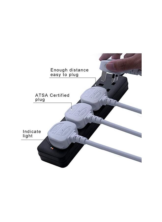 PROMASS promass Extension Board 3m Extension Lead Black 4 Way Heavy Duty Electrical Extension Socket with Indicator  - Image 3