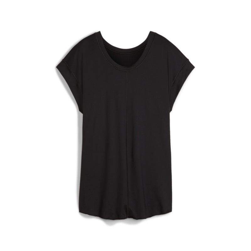 PUMA Maternity STUDIO Womens Black Training T-shirt - Image 2