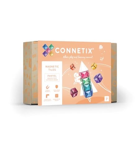 CONNETIX Pastel Square Pack, 40 Pieces - Image 1