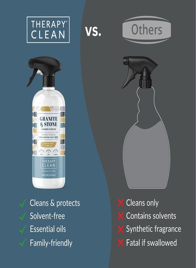 Therapy Granite Countertop Cleaner & Polish (2 Pack - With Microfiber) - pH Neutral, Marble Cleaner, Soapstone, Quartz, Stone, Quartzite, Slate, Limestone, Corian, Laminate - Image 5