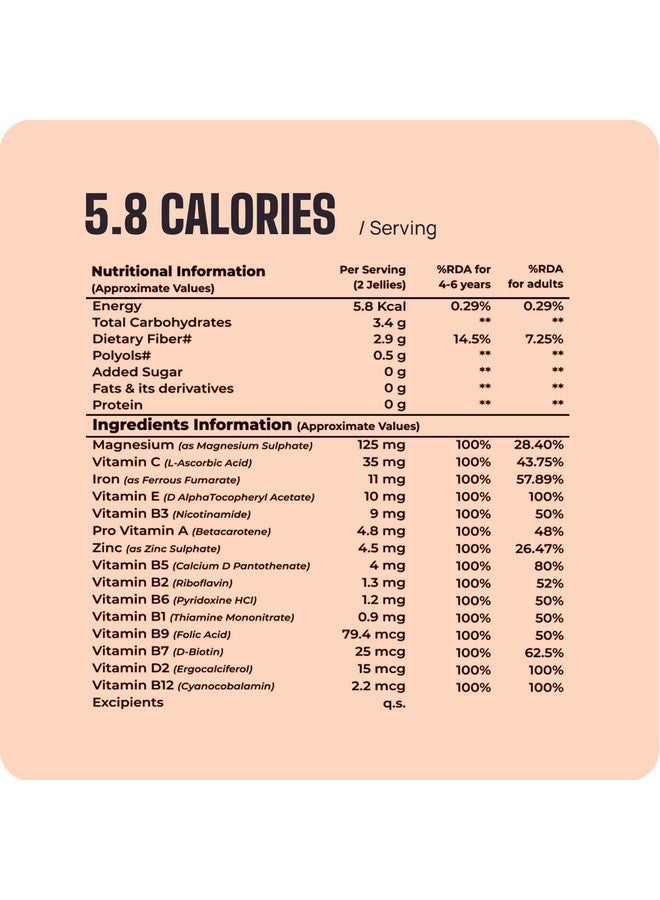 Boldfit Multivitamin Gummies for Kids Contains Vitamins C,E,B1, B2,B6,B7, and Magnesium Supports Immunity, Energy, and Bone Health -60 Multiflavor Gummies - Image 2