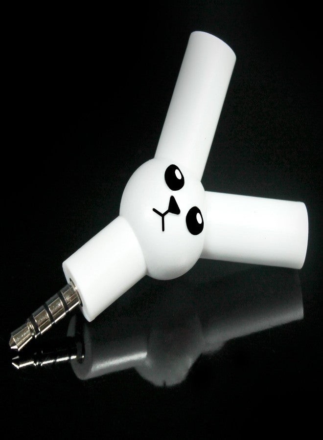 Suck UK Jack Rabbit Headphone Splitter - Portable & Easy to Plug in for Music Sharing - Rabbit Shaped Adapter Fits in Pocket Easily - Full Stereo Sound - Ideal Father's Day & Music Lover Novelty Gift - Image 5