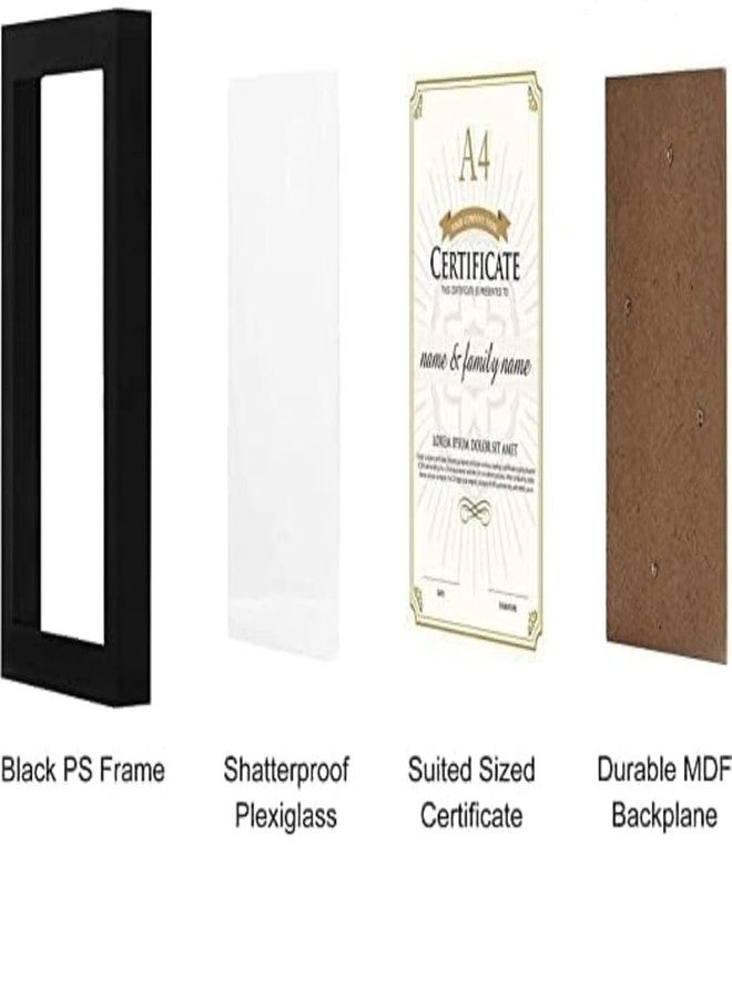 ashit A4 Size Photo Frame For Wall Set of 6 Black Picture Frame For Home and Office Decoration, Size -8x12 Inches - Image 5
