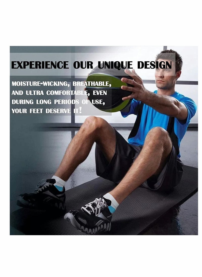 XiuWoo Compression Socks Plantar Fasciitis for Women & Men Circulation 7 Pairs Arch Ankle Support 15-20 mmHg Best Running Cycling,Nurses,Hiking(S/M) - Image 2