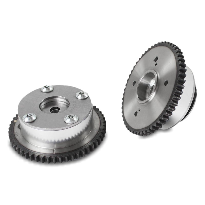 PANGOLIN 2PCS 243502E001 243702E000 Exhaust Intake VVT Timing Camshaft Adjuster Sprocket Timing Gear Cam Phaser fit for 20112014 Hyundai Elantra 18L L4 for 20122013 Kia Soul 20L L4 Engine