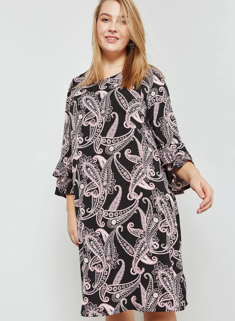 EVANS Paisley Print Skater Dress