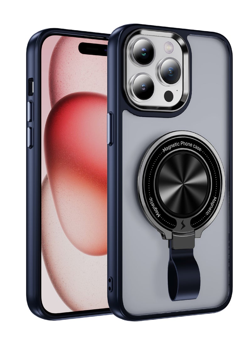 Rock Pow - For iPhone 13 Pro Magnetic Ring Case [Compatible with MagSafe Charging] 360° Rotatable Grip Holder Kickstand Slim fit Non-Slip Shockproof Phone Case for iPhone 13 Pro 6.1'' - Image 1