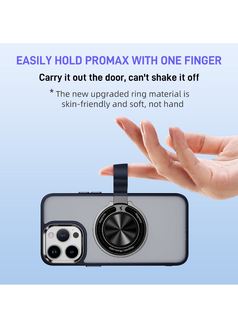 Rock Pow - For iPhone 13 Pro Magnetic Ring Case [Compatible with MagSafe Charging] 360° Rotatable Grip Holder Kickstand Slim fit Non-Slip Shockproof Phone Case for iPhone 13 Pro 6.1'' - Image 1