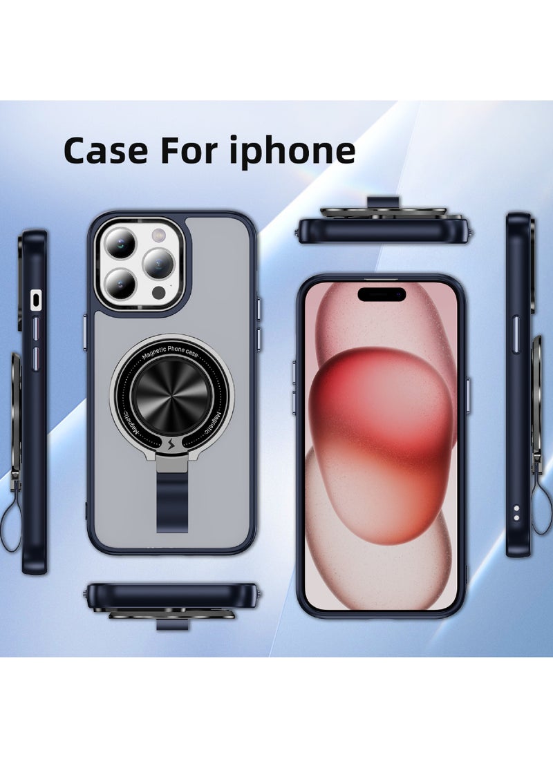 Rock Pow - For iPhone 13 Pro Magnetic Ring Case [Compatible with MagSafe Charging] 360° Rotatable Grip Holder Kickstand Slim fit Non-Slip Shockproof Phone Case for iPhone 13 Pro 6.1'' - Image 1