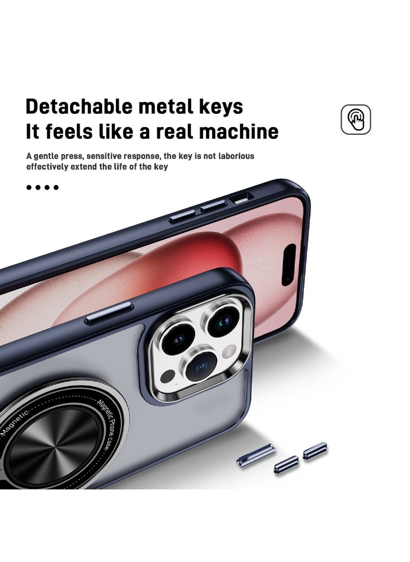 Rock Pow - For iPhone 13 Pro Magnetic Ring Case [Compatible with MagSafe Charging] 360° Rotatable Grip Holder Kickstand Slim fit Non-Slip Shockproof Phone Case for iPhone 13 Pro 6.1'' - Image 1