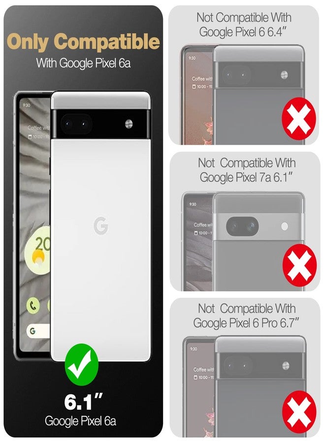 ديكسنور جراب Dexnor كامل للجسم لهاتف Google Pixel 6A، [واقي شاشة مدمج وحامل] غطاء واقٍ شديد التحمل مقاوم للصدمات بمواصفات عسكرية لهاتف Google Pixel 6A، أسود - Image 2