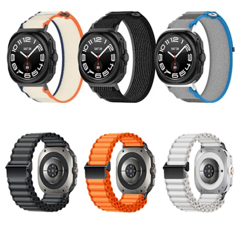 Dado أحزمة ساعات متعددة الحزم متوافقة مع ساعة سامسونج جالاكسي ووتش ألترا 47 مم - Image 1