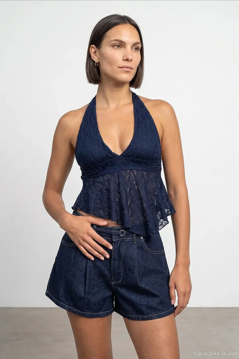 DILVIN Women’s Polyamide Elastane Blouse