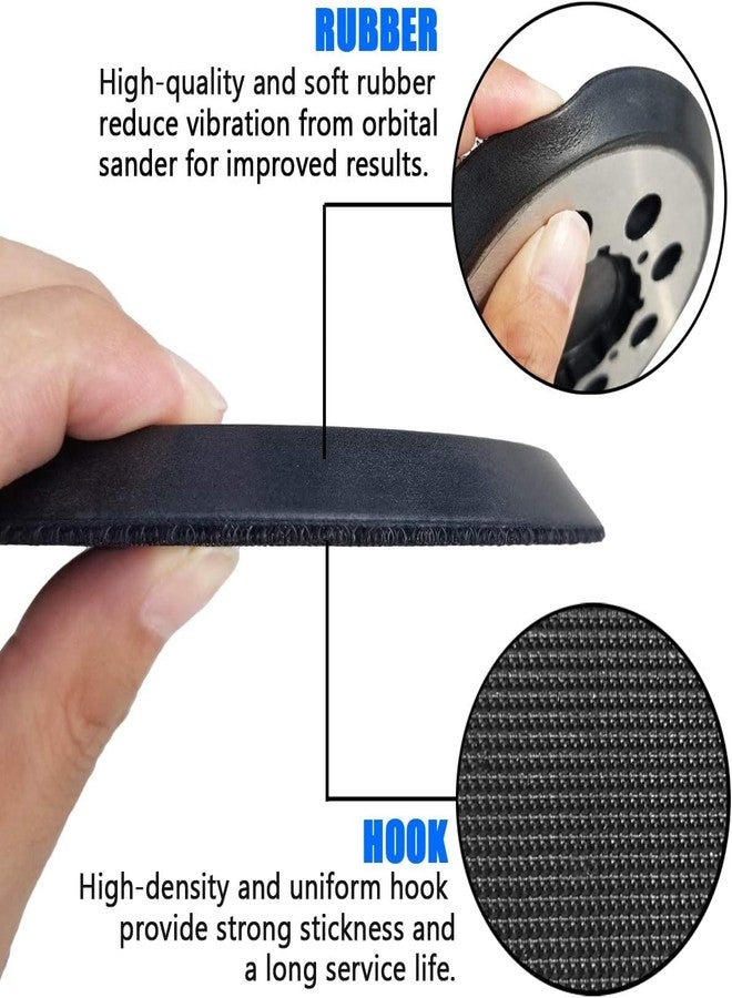 Tockrop 5 Inch 8 Hole Replacement Sander Pad for DeWalt DWE6423, 6423K, DWE6421, 6421K, DCW210B Random Orbital Sander - 2 Pack 5" Hook-&-Loop Sanding Pad for Part Number DWE64233 & N329079 - Image 2
