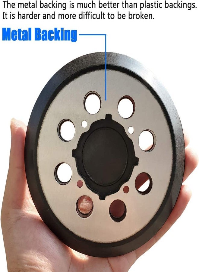 Tockrop 5 Inch 8 Hole Replacement Sander Pad for DeWalt DWE6423, 6423K, DWE6421, 6421K, DCW210B Random Orbital Sander - 2 Pack 5" Hook-&-Loop Sanding Pad for Part Number DWE64233 & N329079 - Image 3