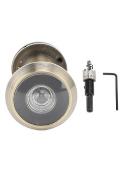 Door Viewer Peephole HD Lens 200° Wide Angle Safety Door Viewer with 360 Degree Private Cover Antique Bronze