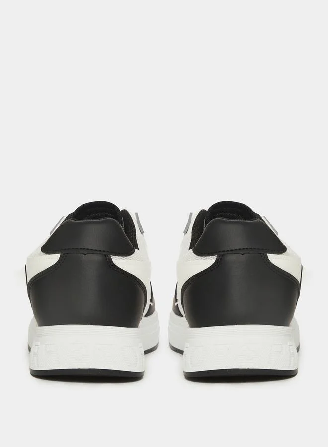 Styli Color Block Textured Pattern Courtroom Sneakers