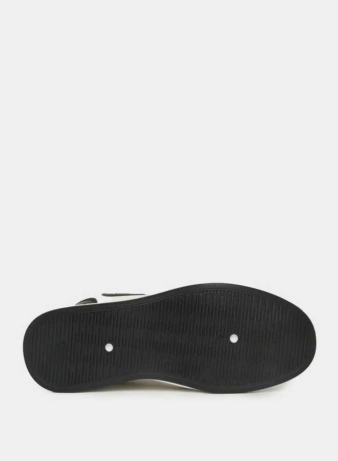 Styli Color Block Textured Pattern Courtroom Sneakers