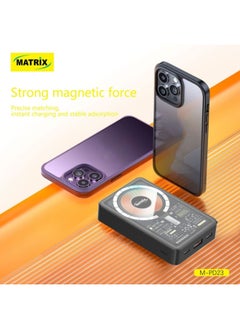 MATRIX Matrix Power Bank With Display Screen - 10000 mAh - Black - M-PD23  - Image 4