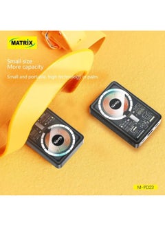 MATRIX Matrix Power Bank With Display Screen - 10000 mAh - Black - M-PD23  - Image 2