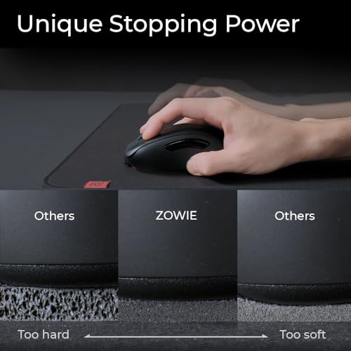 BenQ Zowie G-SR-SE Bi Large Esports Gaming Mouse Pad, Humidity Resistance Color Cloth, Smooth Glide Feeling with Steady Control, Non-Stitched Edges, Uniform high-Density Rubber - Image 3