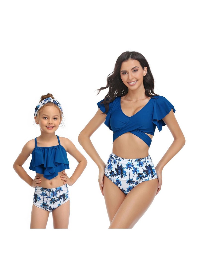 Loquat Parent-Child Comfortable And Breathable Bikini Swimsuit - Image 1