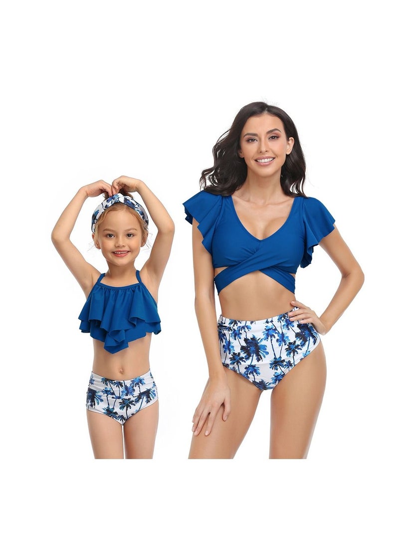 Loquat Parent-Child Comfortable And Breathable Bikini Swimsuit - Image 2