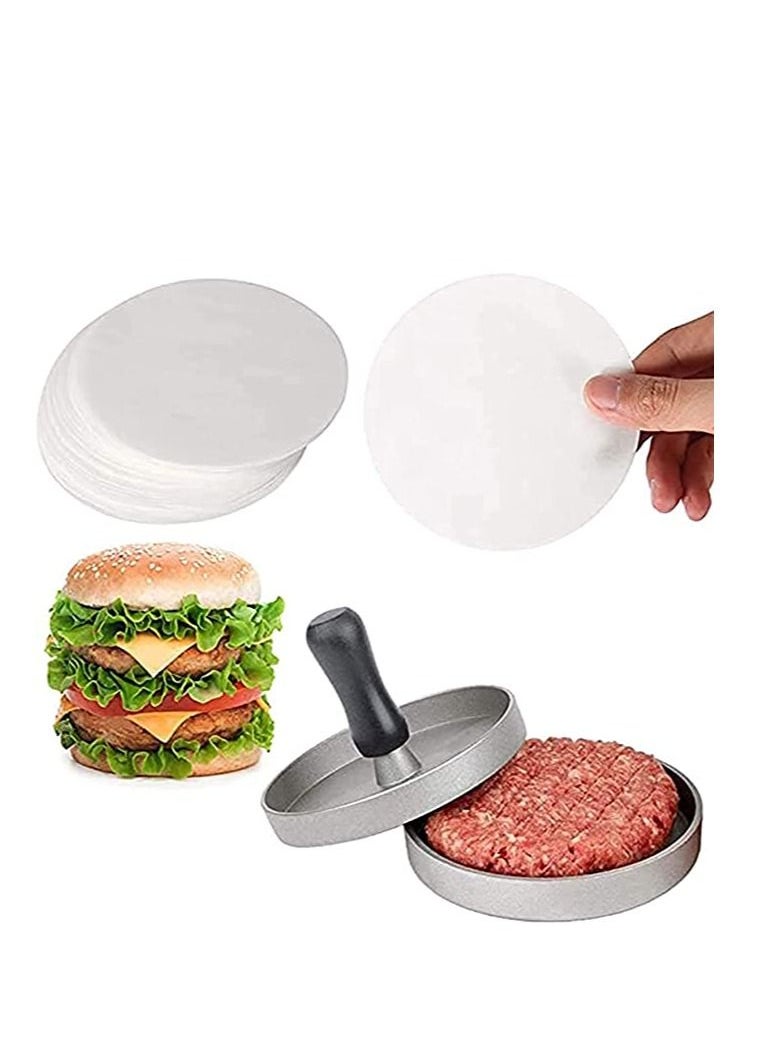 Generic - 200pcs Burger Patty Paper Rounds for 4/4.5 Inch Burger Press Baking Parchment Round Hamburger Patty Paper Sheet for Separating Burger Patty Cookies and More - Image 1
