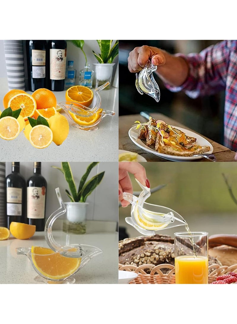Chef-Approved Citrus Juicer 2-Pack - Bird-Shaped Acrylic Press for Lemon/Lime/Pomegranate, Crystal-Clear Juice Extraction with Non-Drip Spout (Dishwasher Safe   & Kitchen Decor）  - Image 5