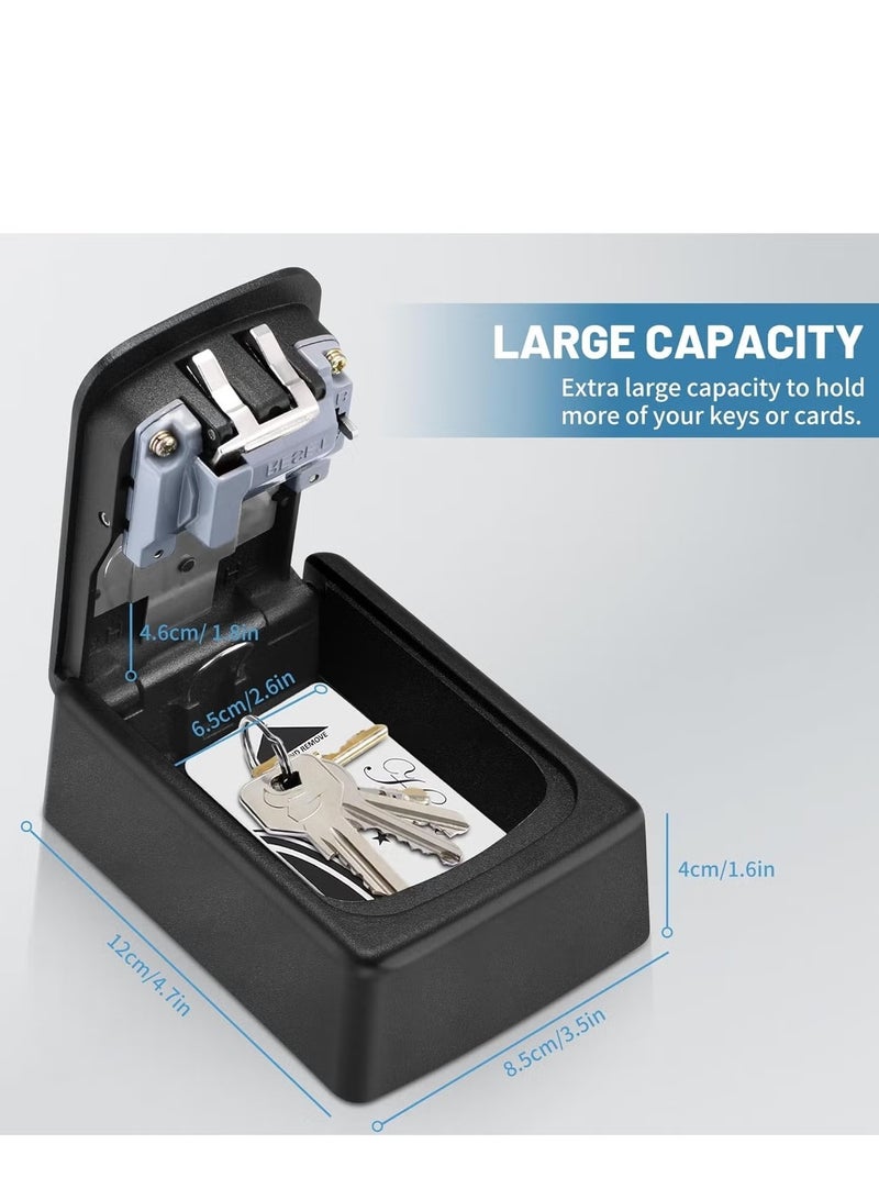 مربع قفل المفتاح للخارج - صندوق قفل قوي ودائم لمفتاح المنزل ، صندوق سعة المفاتيح للمفاتيح في الهواء الطلق ، صندوق مفتاح الاحتياط في الطوارئ في الهواء - Image 4