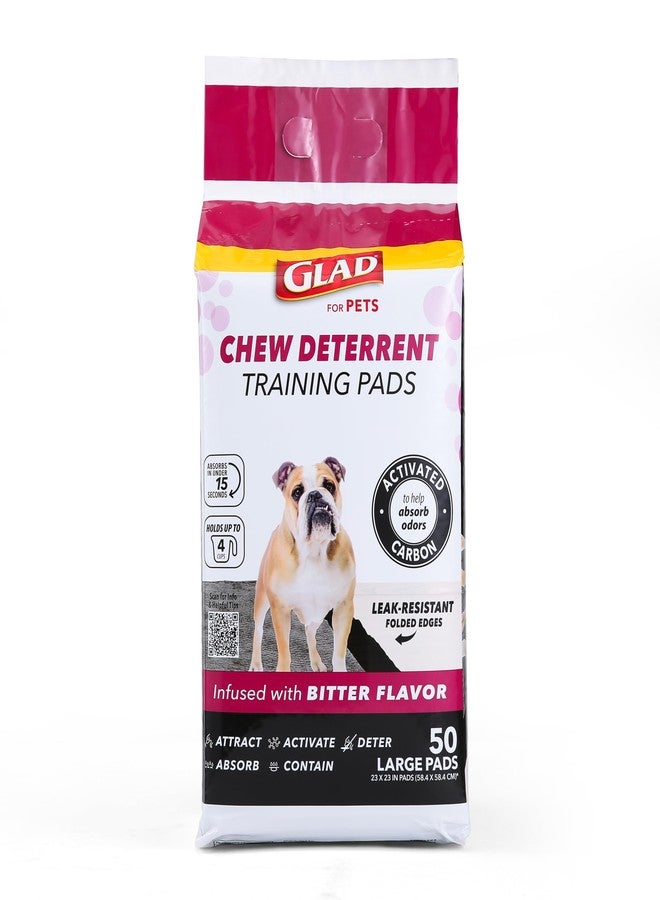 Glad for Pets Activated Carbon Puppy Training Pads with Chew Deterrent, 23”x23” | Ultra Absorbent, Odor Control, Heavy Duty Puppy Potty Training Pads| New & Improved Quality Puppy Pee Pads - Image 1