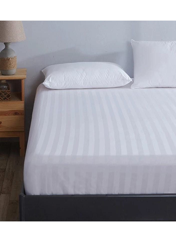 Generic Hotel fitted sheet, size 90 x 190, height 30 cm  - Image 1