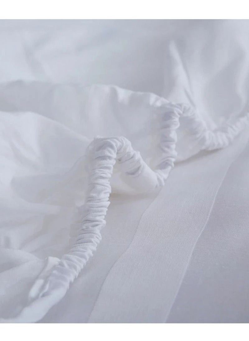 Generic Hotel fitted sheet, size 90 x 190, height 30 cm  - Image 3