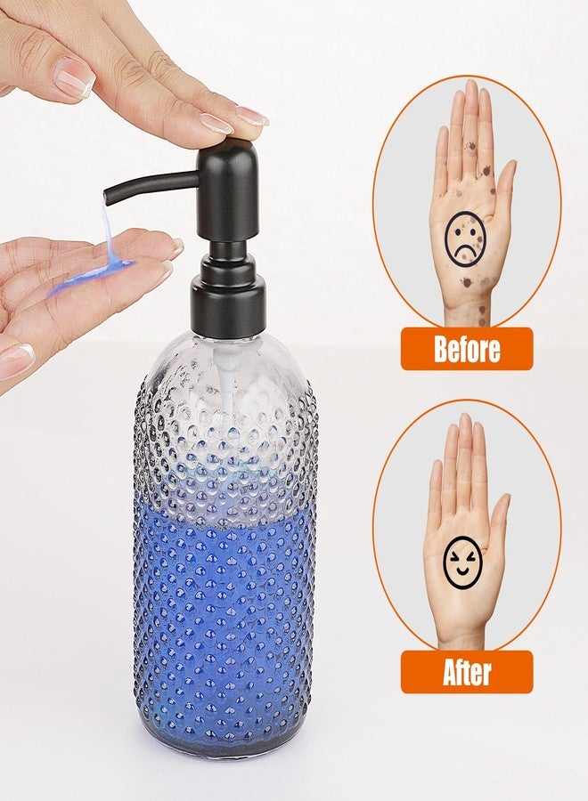 HOMBYS Stainless Steel Lotion Dispenser Pump 4 PCS Set,Soap Dispenser Pump Replacement for Bathroom,Kithen(Black,4 PCS) - Image 4
