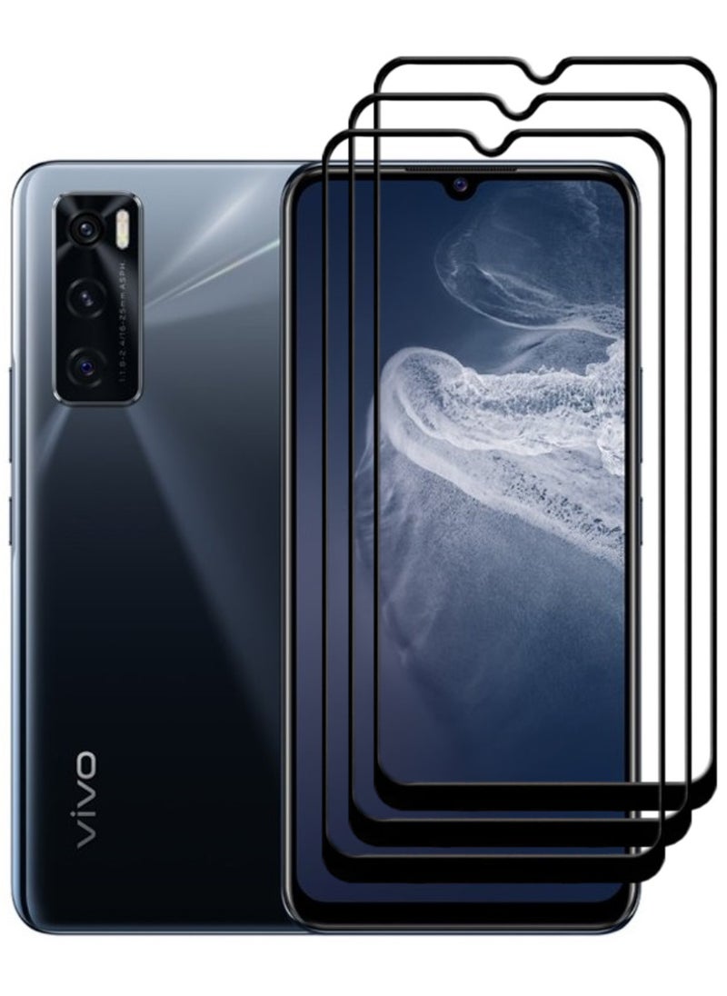 ACLIX 3 Pieces Antistatic ESD Dustproof Premium Quality High Definition Tempered Glass Screen Protector Designed For vivo V20 SE - Image 1