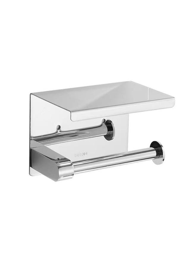 الأزرق جي دبليو 304 رف مناديل ورقية الفولاذ المقاوم للصدأ رفوف مرحاض صندوق مناديل خالية من التثقيب المرحاض رف التواليت بقعة - Image 1